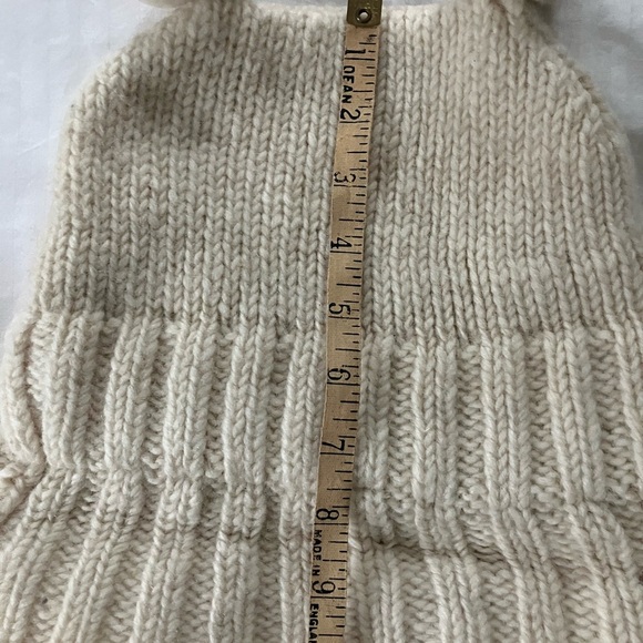 Women’s small / kids Cozy wool with lined headband Knit Beanie double pompom hat - Picture 13 of 14